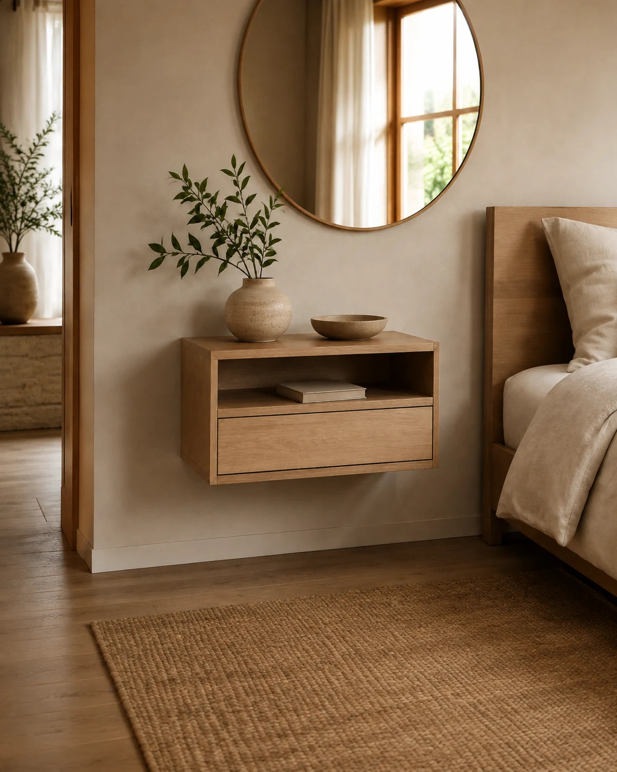 Floating Wall-Mounted Nightstand