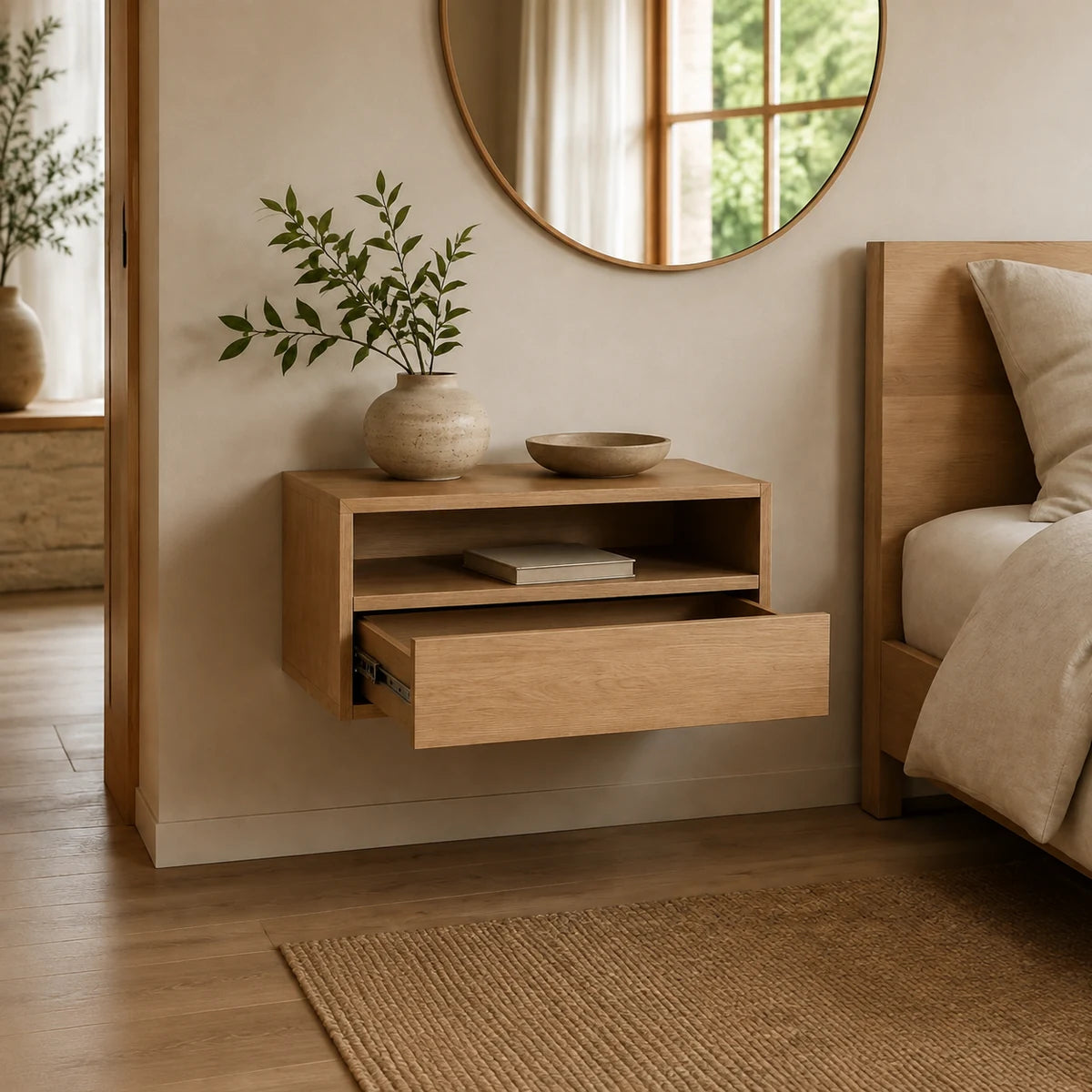 Floating Wall-Mounted Nightstand