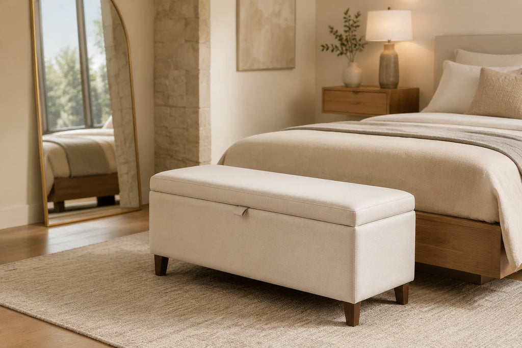 Upholstered Storage Bed Bench