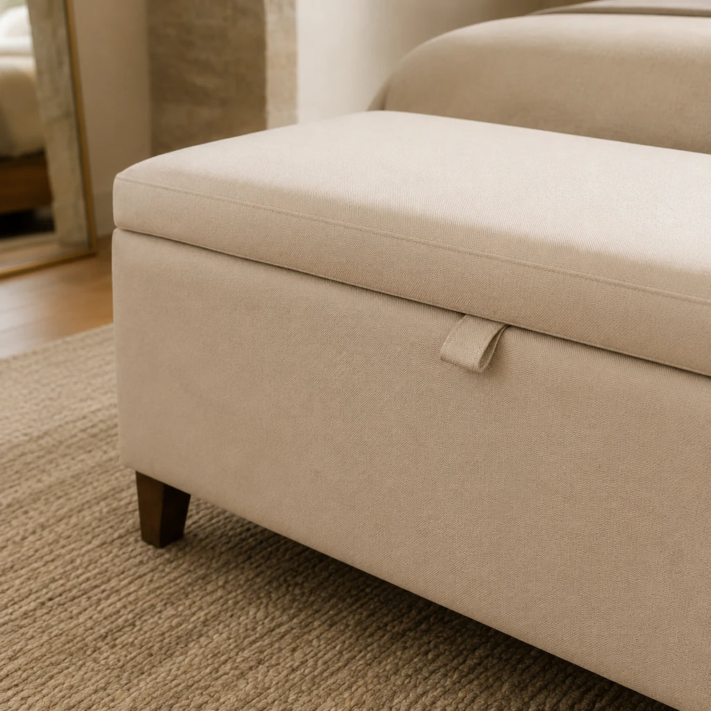 Upholstered Storage Bed Bench