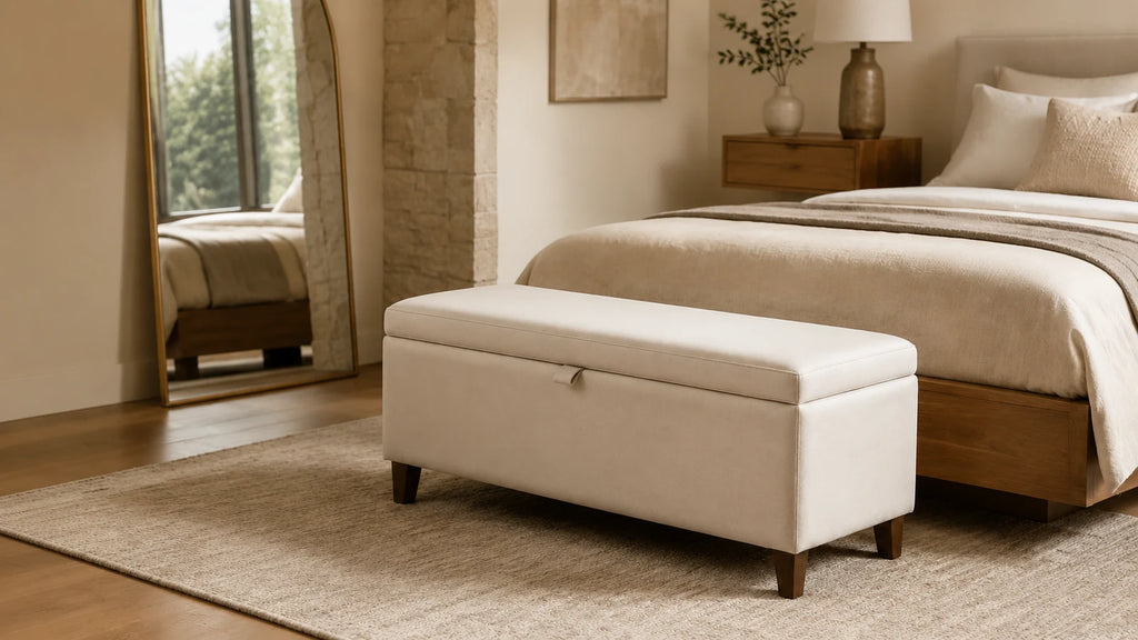 Upholstered Storage Bed Bench