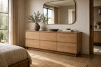 Six-Drawer Wide Dresser