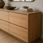 Six-Drawer Wide Dresser