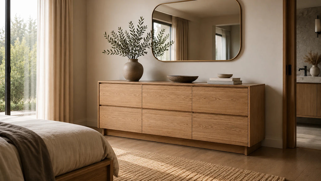 Six-Drawer Wide Dresser