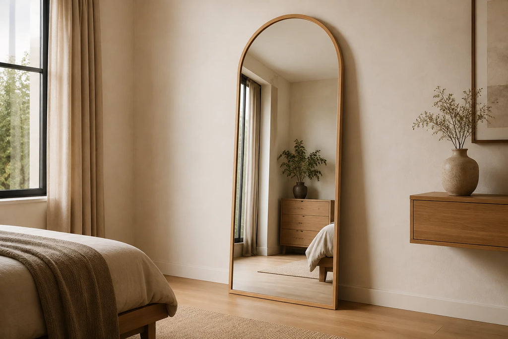 Arched Full-Length Floor Mirror