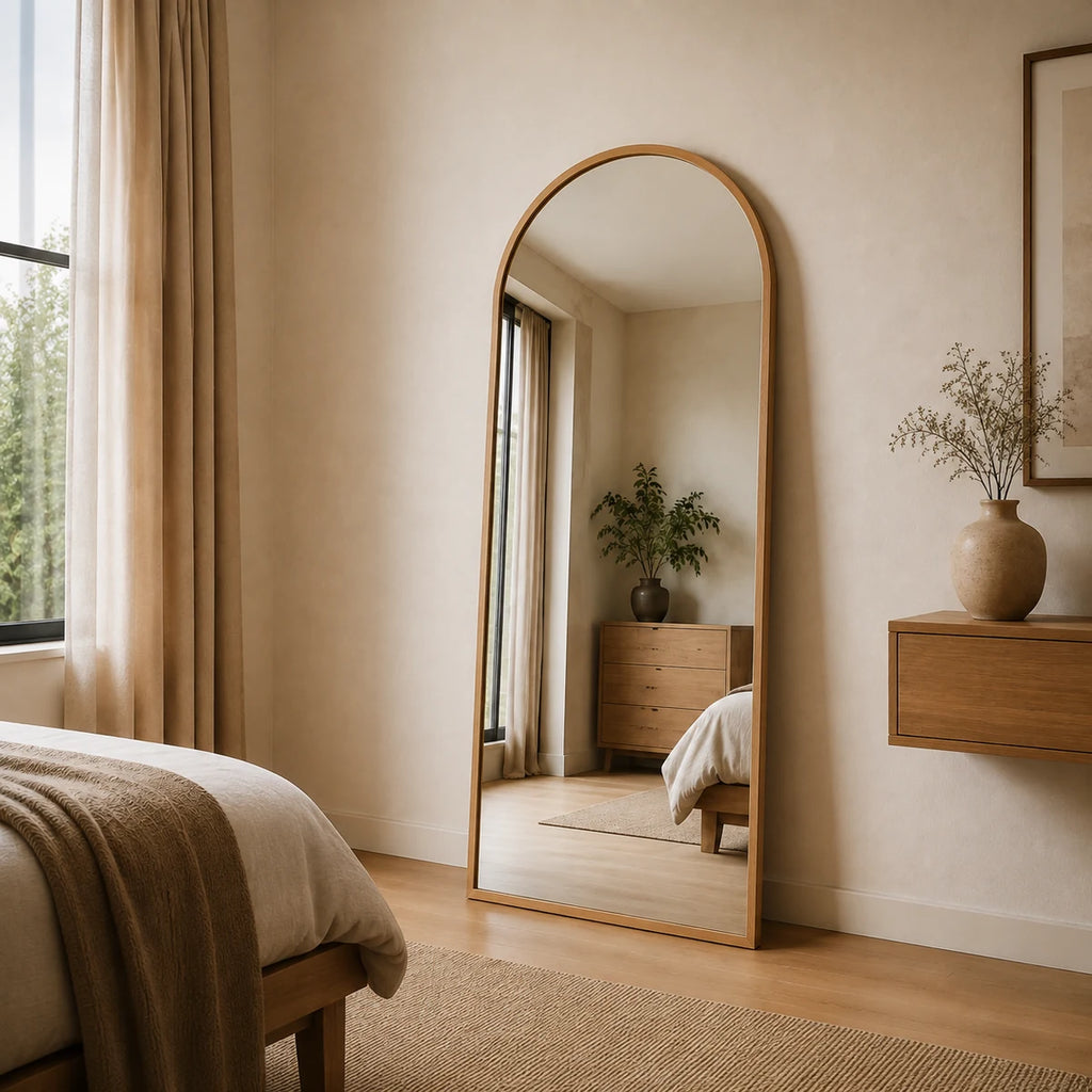 Arched Full-Length Floor Mirror