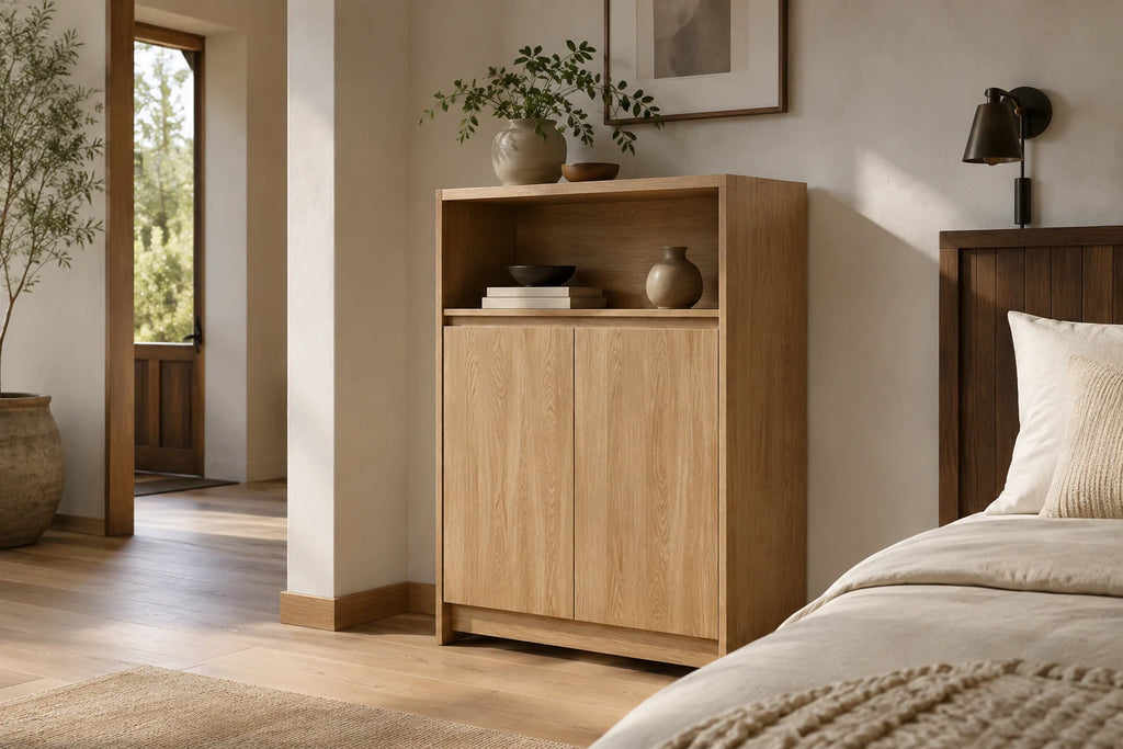 Two-Tier Bedroom Storage Cabinet