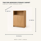 Two-Tier Bedroom Storage Cabinet