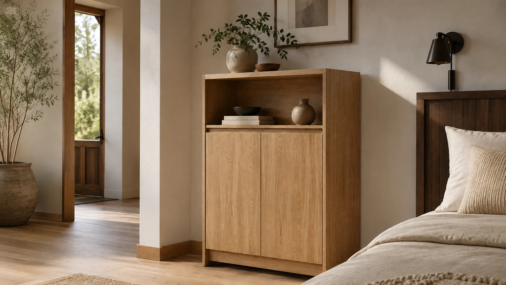 Two-Tier Bedroom Storage Cabinet