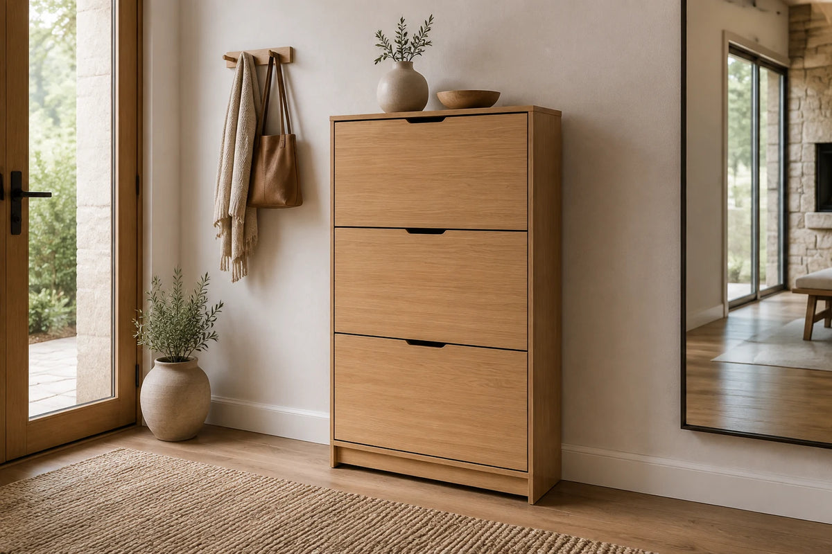 Slim Shoe Storage Cabinet