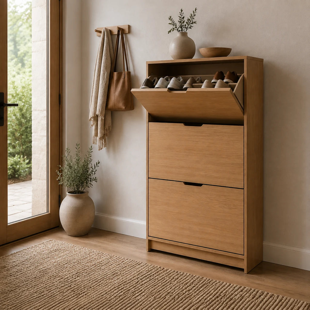 Slim Shoe Storage Cabinet