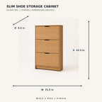 Slim Shoe Storage Cabinet