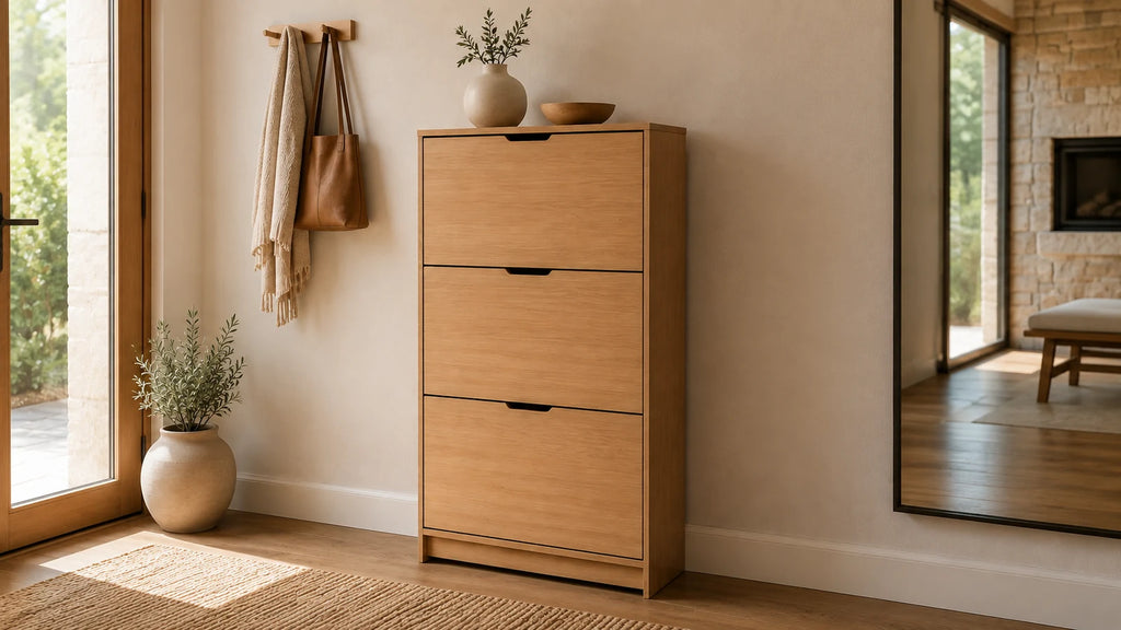 Slim Shoe Storage Cabinet