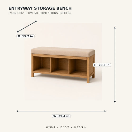 Entryway Storage Bench