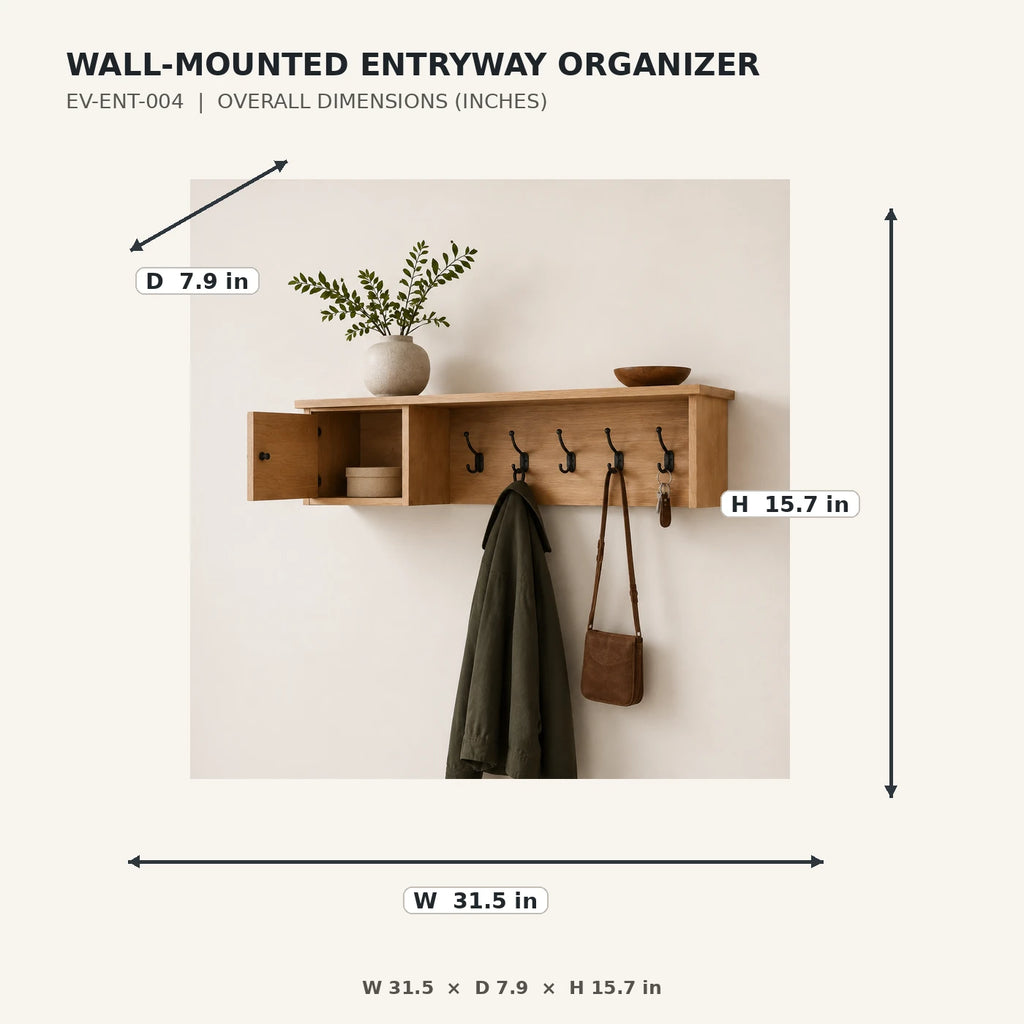 Wall-Mounted Entryway Organizer