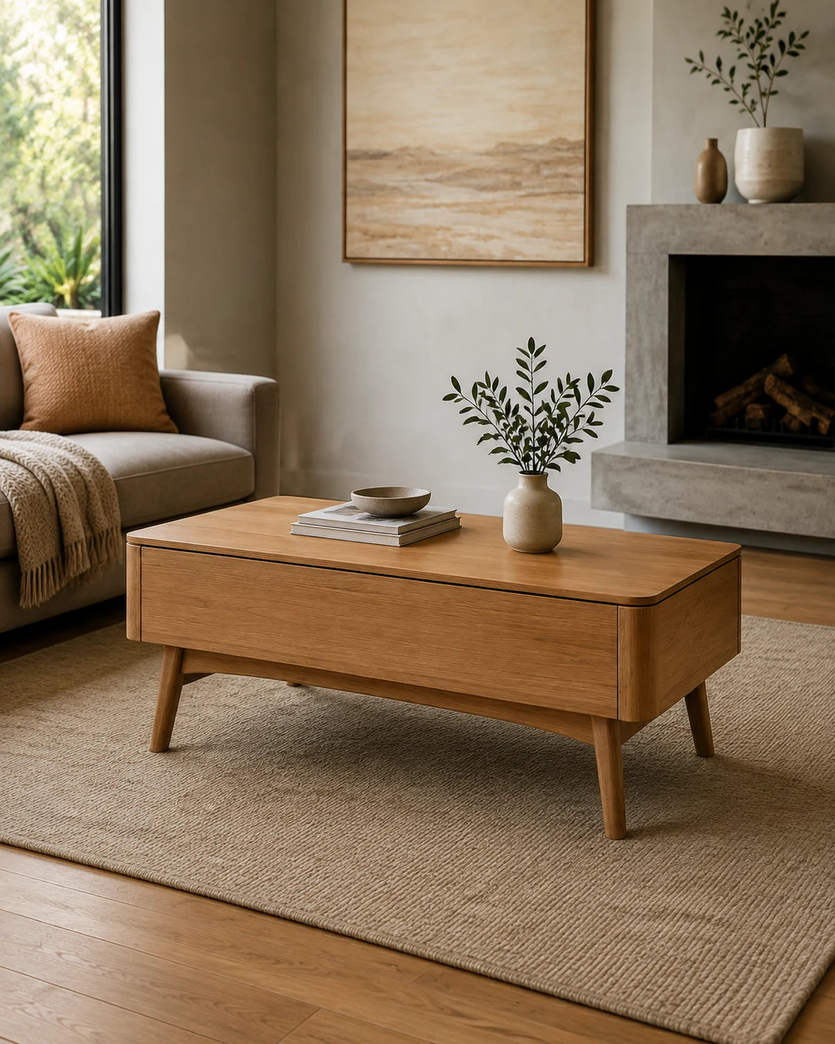 Lift-Top Storage Coffee Table