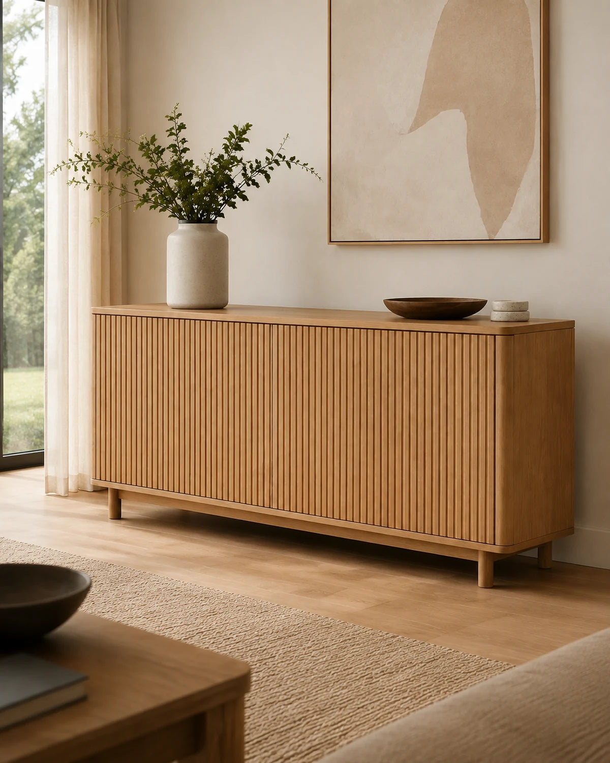 Fluted Storage Sideboard