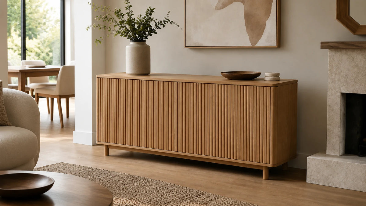 Fluted Storage Sideboard