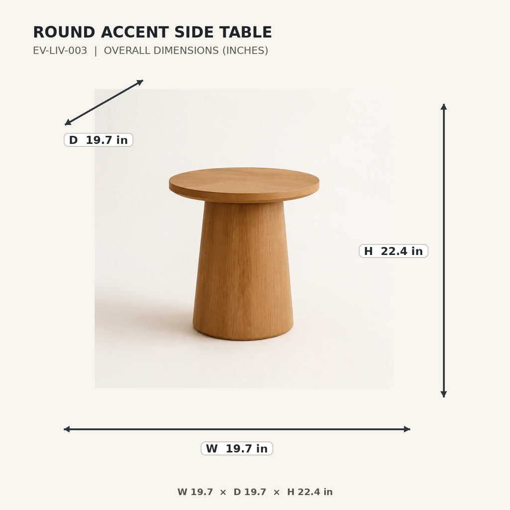 Round Accent Side Table