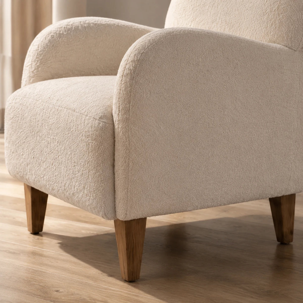 Boucle Accent Lounge Chair