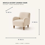 Boucle Accent Lounge Chair