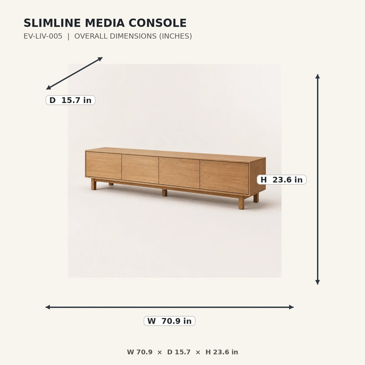 Slimline Media Console