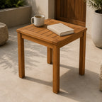 Slatted Acacia Patio Side Table