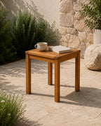 Slatted Acacia Patio Side Table
