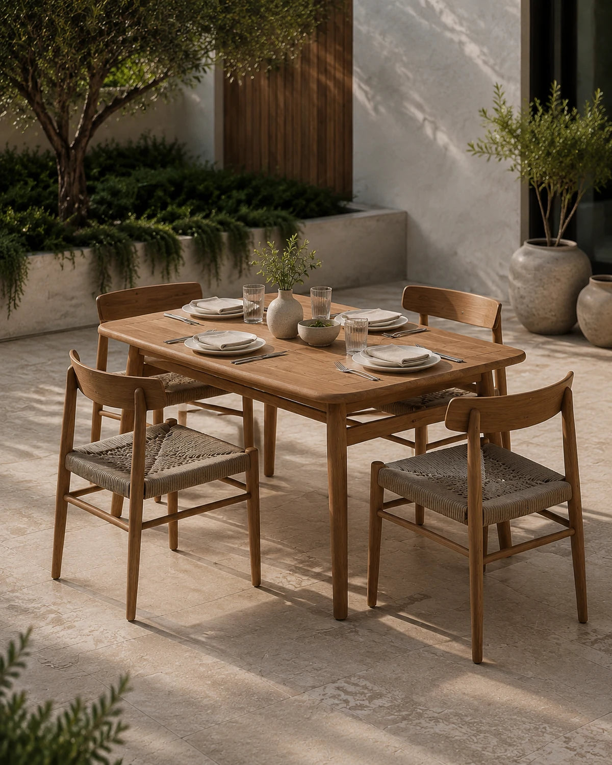 Compact Outdoor Dining Table