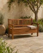 Outdoor Bench with Backrest